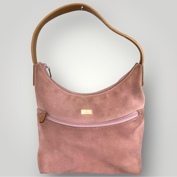 Gucci Handbags - Vintage Gucci Blush Pink Suede Shoulder Bag